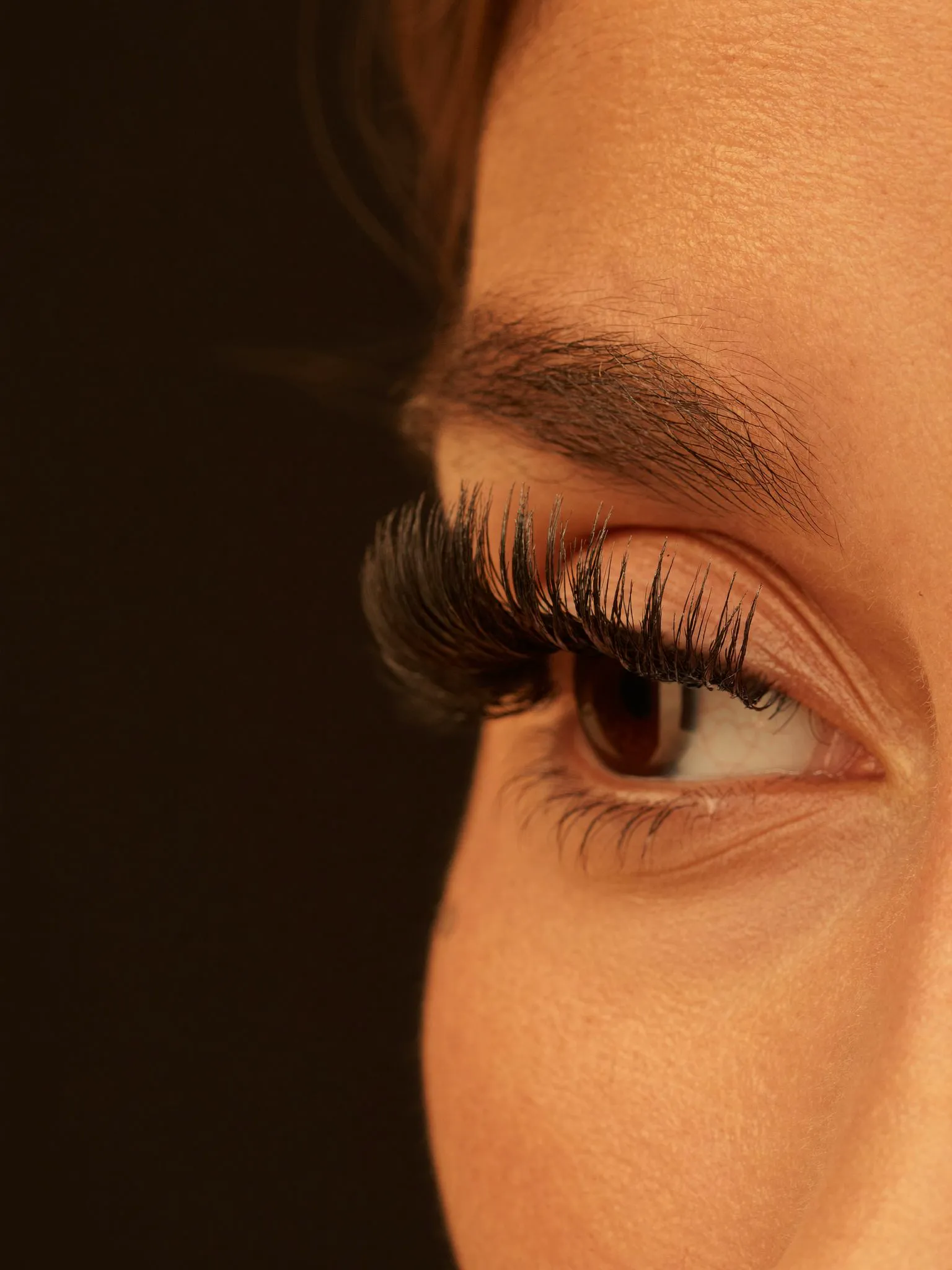 Wimpernextensions Nahaufnahme