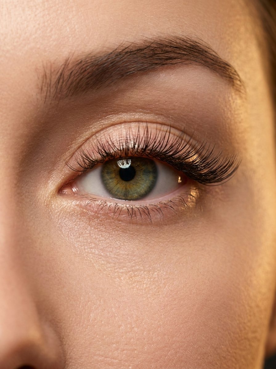 Definierte Augenbrauen und offener Blick nach dem Browlifting